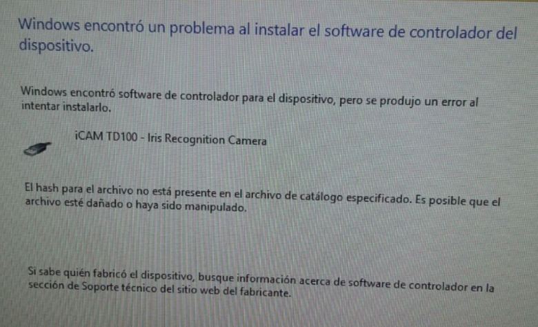 error-windows-driver